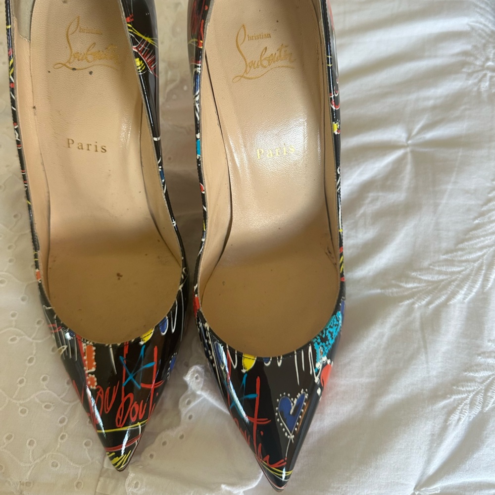 Christian Louboutin Multicolor Graffiti Heels